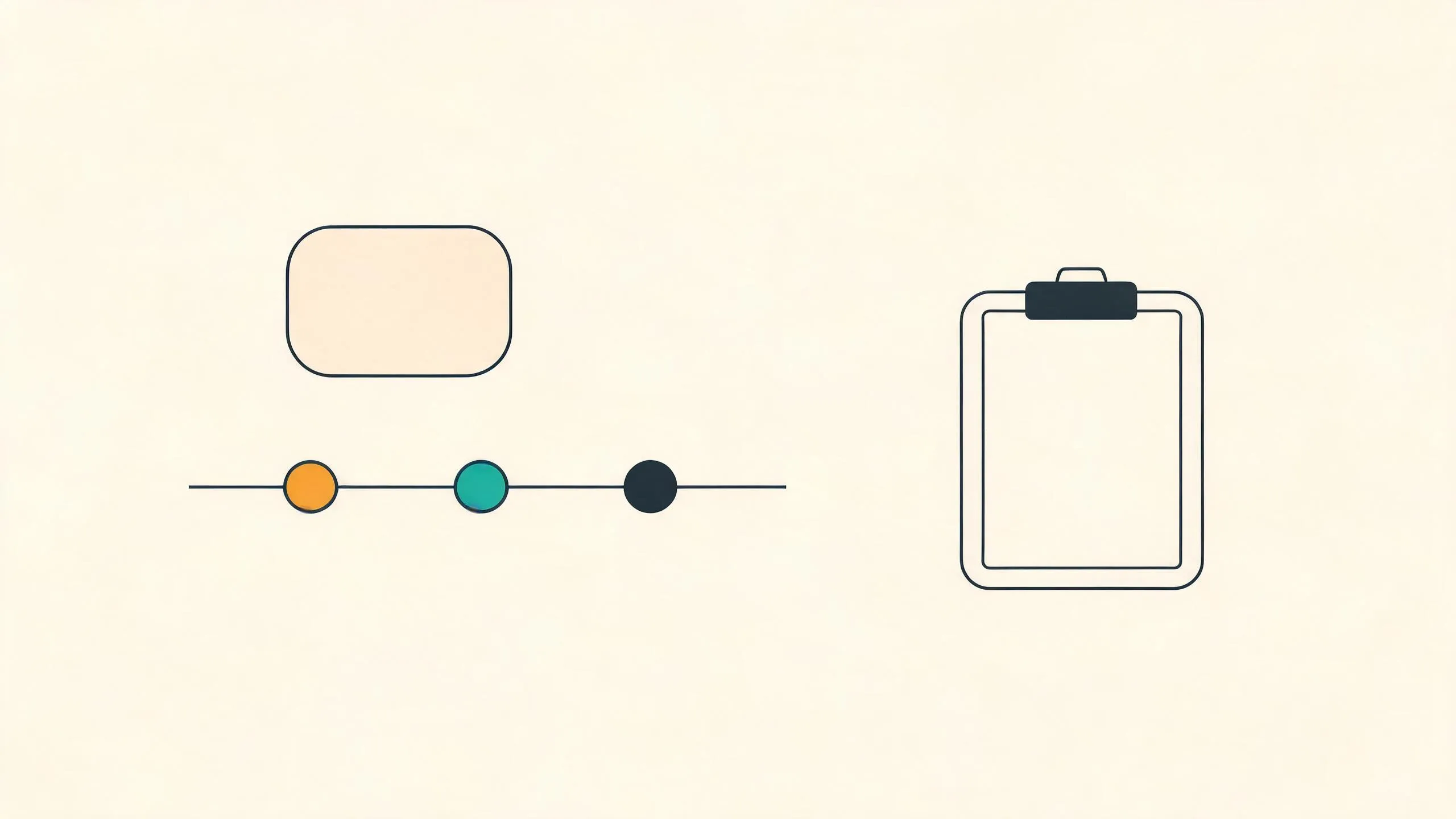 Schematic: patch test timeline with review checkpoints and a record sheet